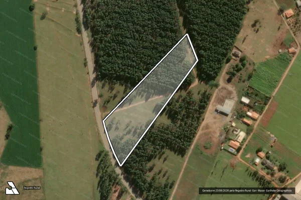 Imagem de satélite de FAZENDA PERPÉTUA - GLEBAS A, B, C, D, E, F, G e H - Gleba F em Paranapanema - SP