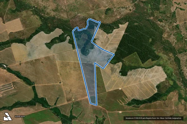 Imagem de satélite de Fazenda Fortaleza do Inajá I - Parte 1 em Santa Maria das Barreiras - PA
