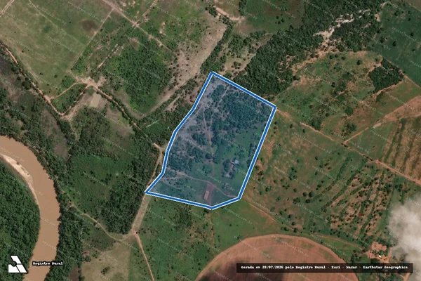 Imagem de satélite de Sede 01 - Projeto de Assentamento Barreiro do Cedro - Parte 1 em João Pinheiro - MG