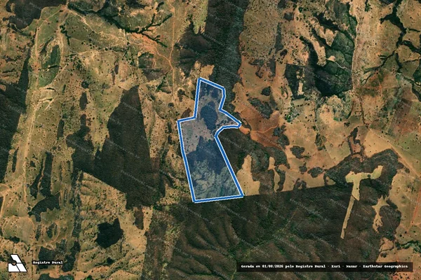 Imagem de satélite de FAZENDA SALOBRO - 001 em Monjolos - MG