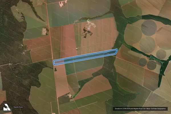 Imagem de satélite de FAZENDA SANTA CARMEM - LOTE 07 - SETOR 04 em Lucas do Rio Verde - MT