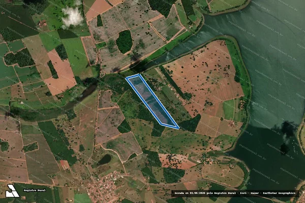 Imagem de satélite de Foz do Marinheiro - Foz do Marinheiro em Cardoso - SP
