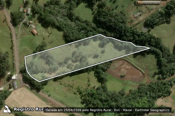 Imagem de satélite de Morro Ceu Azul - Gleba Remanescente em Salto Veloso - SC