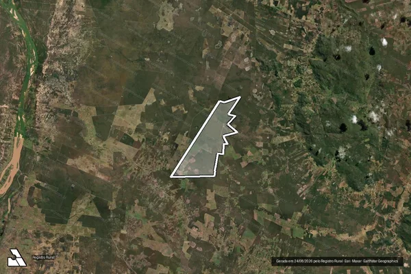 Imagem de satélite de FAZENDA BOCA DA VEREDA - Parcela 1 em Bom Jesus da Lapa - BA