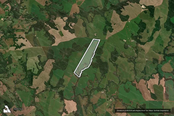 Imagem de satélite de Faz. da Floresta - Matrícula 1.183 e 1.193 em Lagoa Vermelha - RS