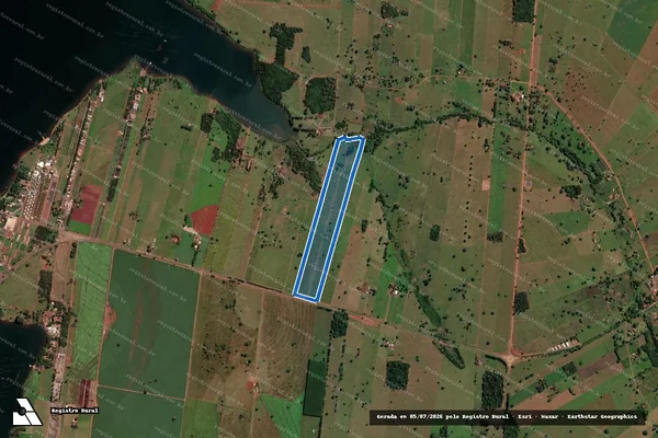 Imagem de satélite de Fazenda Guaiçara - Área Total em Santa Clara d'Oeste - SP