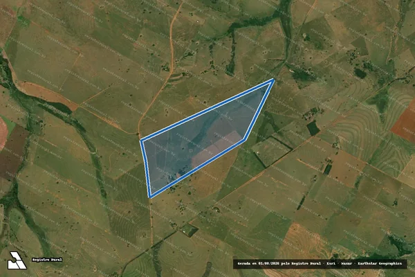 Imagem de satélite de FAZENDA LG - PARCELA 01 em Piquerobi - SP