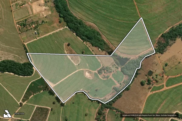 Imagem de satélite de Sítio Brotas ? Gleba C - Sítio Brotas ? Gleba C em Cajuru - SP
