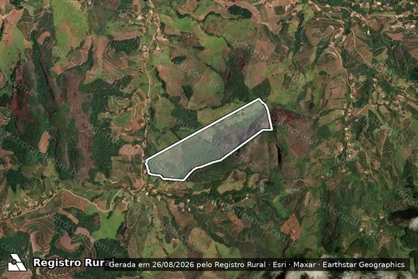 Imagem de satélite de Fazenda Boa Vista - Parcela 1 em Sericita - MG