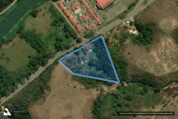 Imagem de satélite de Fazenda das Palmeiras Desmembrada - AREA DESMEMBRADA A em Piraí - RJ