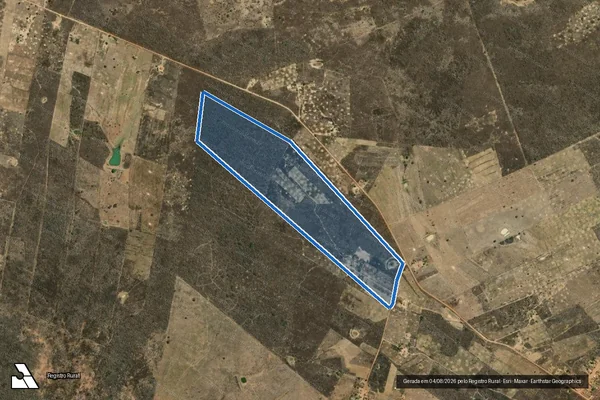 Imagem de satélite de Faz. Baixa Longa Ex Lagoa do Chico - Parte 2 em Santa Cruz - PE