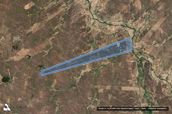 Imagem de satélite de FAZENDA BARRA - Parte 1 em Crateús - CE
