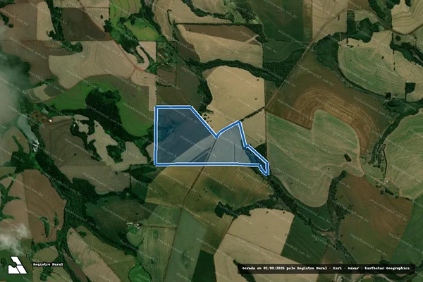 Imagem de satélite de Fazenda Nova Jerusalem - PARCELA 03 em Tamarana - PR