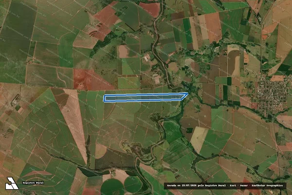Imagem de satélite de FAZENDA RINCÃO - Matrícula 8400 em Paranapoema - PR