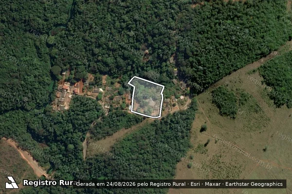 Imagem de satélite de CERÂMICA DO ITAJURU - Parte 1 em Santa Bárbara - MG