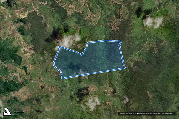 Imagem de satélite de Fazenda Três Águas - Parte 1 em Pavão - MG