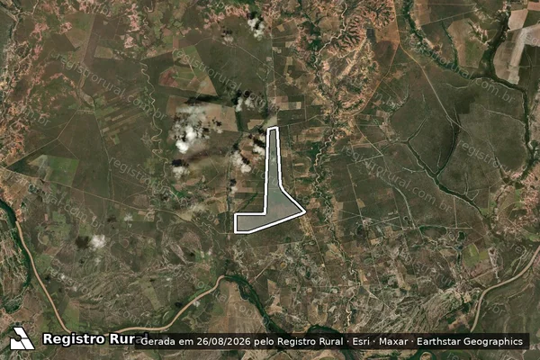 Imagem de satélite de PA Vereda Grande- AREA COMUNITARIA 11 - PARTE I em Urucuia - MG