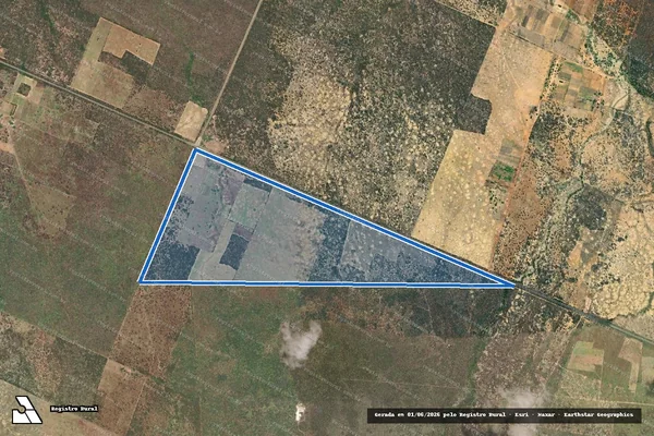 Imagem de satélite de FAZENDAS BOM JESUS E CRUZEIRO DO SUL - PARTE 1 em Jandaíra - RN