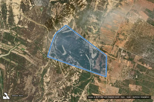 Imagem de satélite de FAZENDA LAGOA GRANDE - Parte 1 em Xique-Xique - BA