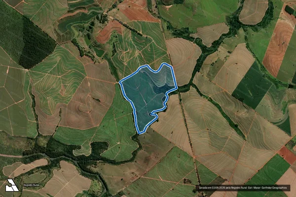 Imagem de satélite de Fazenda Nossa Senhora do Pilar - Desmembrada em Sagres - SP