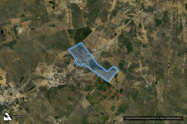 Imagem de satélite de Fazenda dos Sonhos - Parcela Única em Tremedal - BA