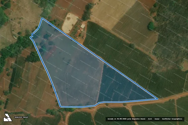 Imagem de satélite de Sítio Capoeirão - Gleba 1 em Claraval - MG