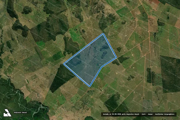 Imagem de satélite de Fazenda Santa Rita - Parte 1 em Glória D'Oeste - MT