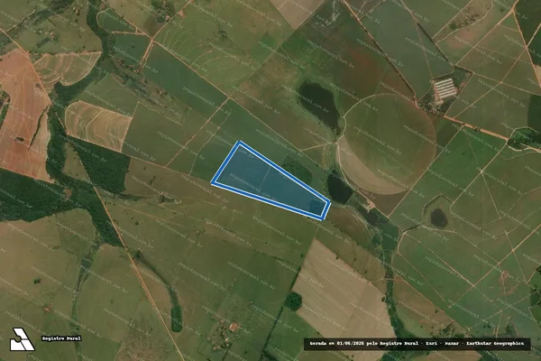 Imagem de satélite de Fazenda Gavião - ÁREA DESMEMBRADA em Guararapes - SP