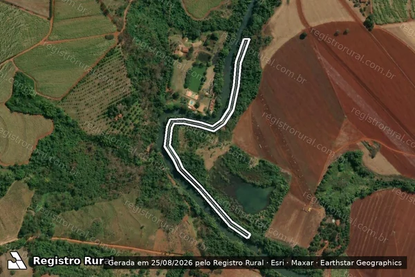 Imagem de satélite de Sítio Cantagalo do Jaguari (Cachoeira) - Parte 2 em São João da Boa Vista - SP
