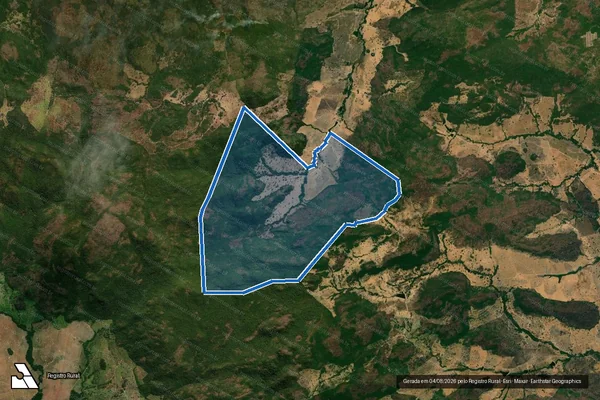 Imagem de satélite de FAZENDA SANTA RITA DE CÁSSIA em Jussara - GO