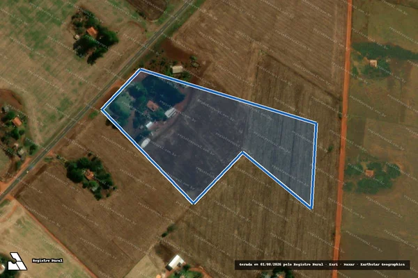 Imagem de satélite de P. A. Itamarati II (Gleba G) - Lote 1460 em Ponta Porã - MS