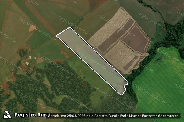 Imagem de satélite de Granja do Cedro - Parcela 1 em Capão do Cipó - RS