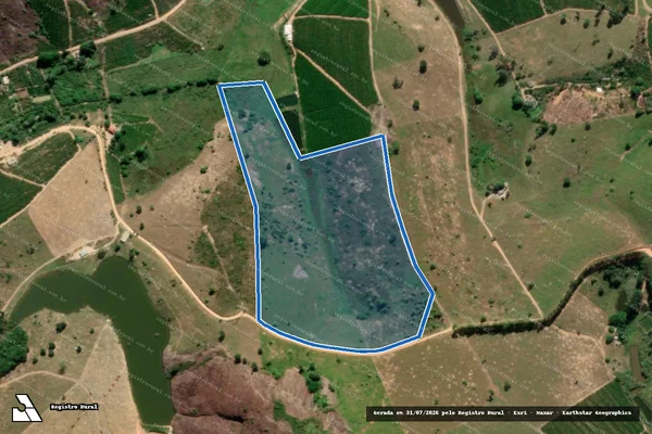 Imagem de satélite de Fazenda Santa Terezinha - Gleba 03 em Ecoporanga - ES
