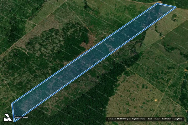 Imagem de satélite de Inferninho - Setor 18 - Lote 45 - Parcela 01 - Lote 45 Parcela 01 em Novo Aripuanã - AM