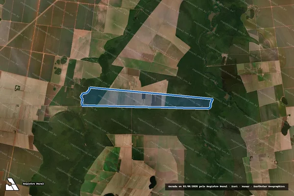 Imagem de satélite de Fazenda Castilhense II em Comodoro - MT