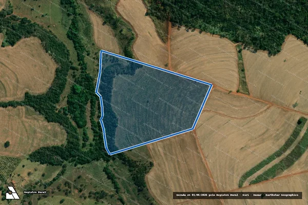 Imagem de satélite de Fazenda Santa Cássia - Fazenda Santa Cassia em Paulo de Faria - SP