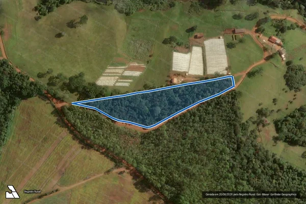 Imagem de satélite de FAZENDA DA PEDRA - Parte 2 em São João da Mata - MG