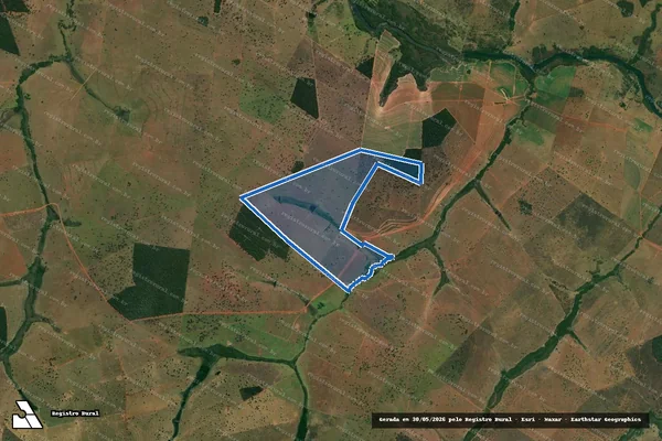 Imagem de satélite de FAZENDA BARRETOS - Parte 2 em Paranaíba - MS