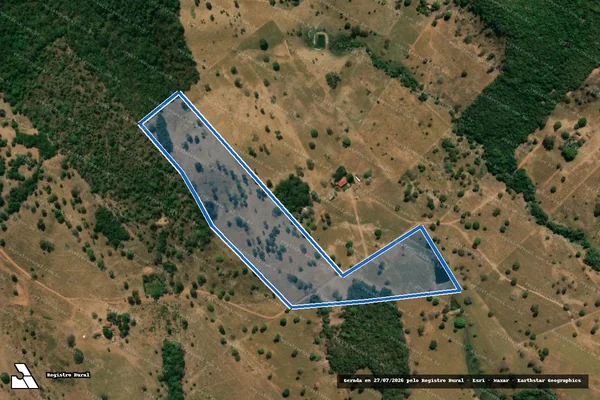 Imagem de satélite de FAZENDA PARAÍSO - GLEBA 02 em Crixás - GO