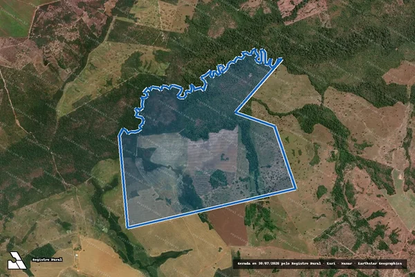 Imagem de satélite de LOTE 05 ? LOTEAMENTO CANGAS, 7º ETAPA - Parte 1 em Santa Rosa do Tocantins - TO