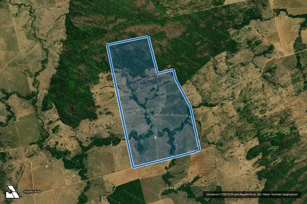 Imagem de satélite de FAZENDA MATAO - 001 em Vila Rica - MT