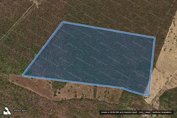 Imagem de satélite de FAZENDA CURRAL NOVO - Gleba 10 em Santa Rita de Cássia - BA