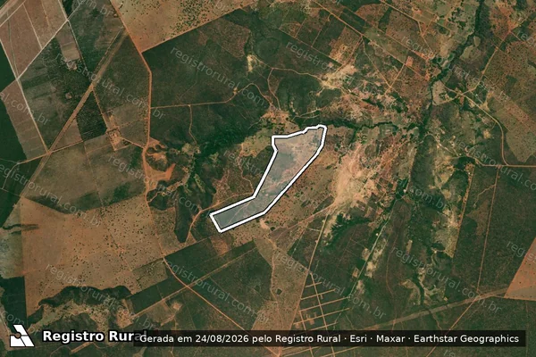 Imagem de satélite de Fazenda Brejinho - Parte 01 em Montes Claros - MG