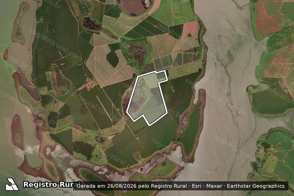Imagem de satélite de Fazenda Poema da Esperança - Gleba 01 em Frutal - MG
