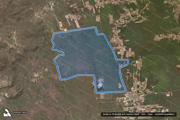 Imagem de satélite de FAZENDA VAMBIRA - Parcela 1 em Viçosa do Ceará - CE