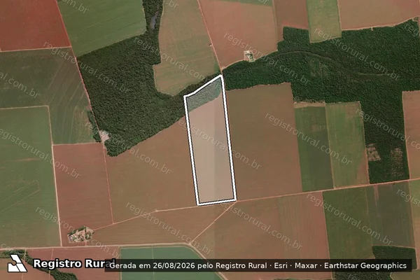 Imagem de satélite de LOTE RURAL 38 - P.A. BOGORNI - PARTE 01 em Ipiranga do Norte - MT