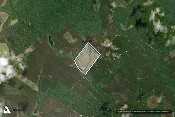Imagem de satélite de Sitio Taquarussu - Parcela 1 em Conceição da Barra - ES
