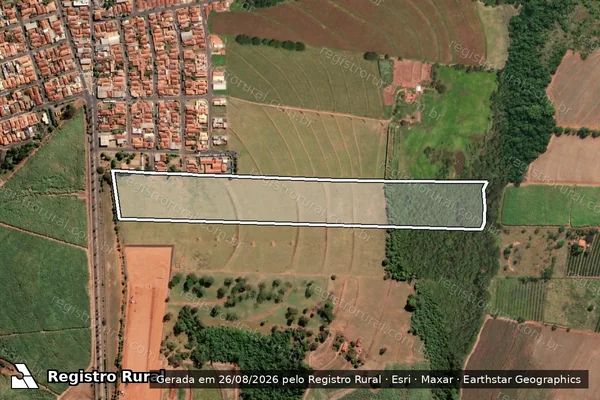 Imagem de satélite de Sitio Nossa Senhora das Graças - Parte 1 em Paraíso - SP