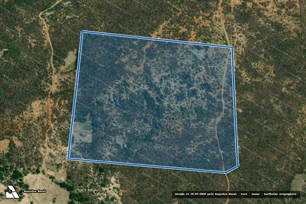 Imagem de satélite de SITIO SAUDADE - PARCELA 04 em Emas - PB