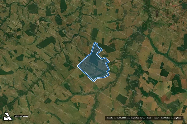 Imagem de satélite de Fazenda São Sebastião / Remanescente em Jardim - MS